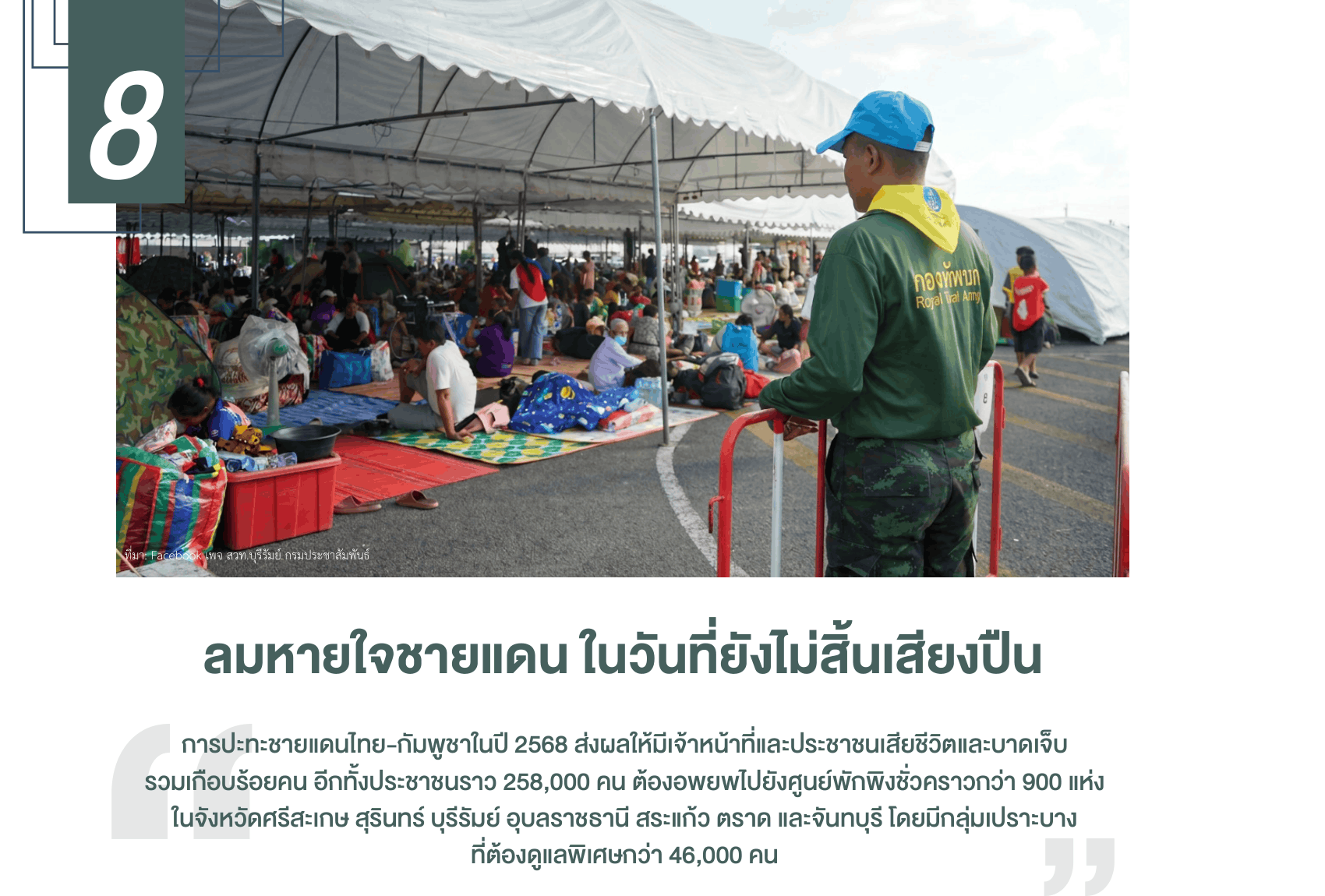 ลมหายใจชายแดน ในวันที่ยังไม่สิ้นเสียงปืน